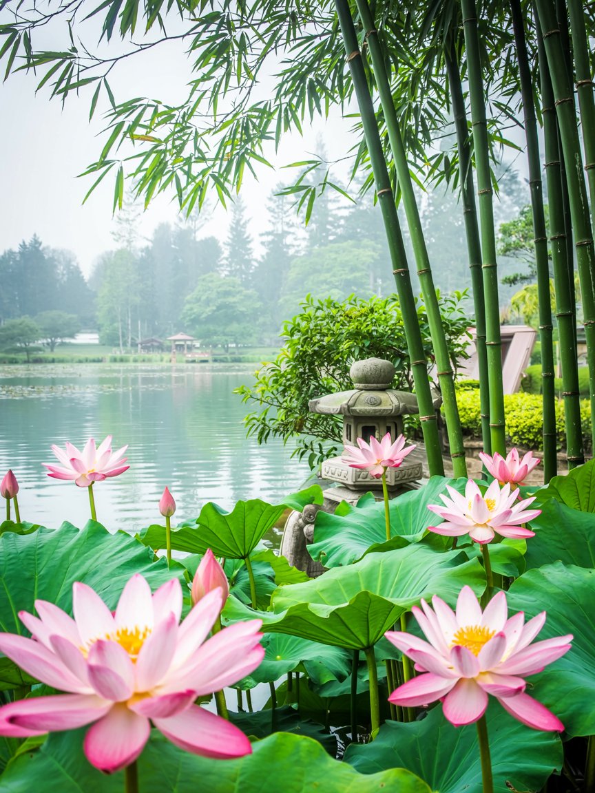 Il Giardino del Fiore di Loto e del Bambù Il Giardino del Fiore di Loto e del Bambù